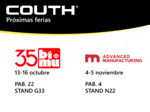 COUTH en BI-MU y MetalMadrid- Advanced Manufacturing 2026: dos citas para hablar de marcado y trazabilidad industrial